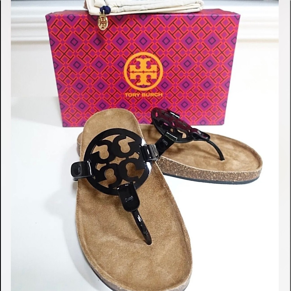 Brand New Tory Burch Miller Cloud Patent Leather/Cork Size 9 NEVER WORN